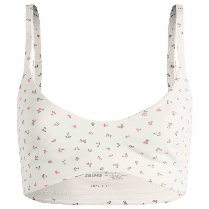 Photo: Nike Women's x SKIMS Matte Micro Scoop Bra in Ditsy Print