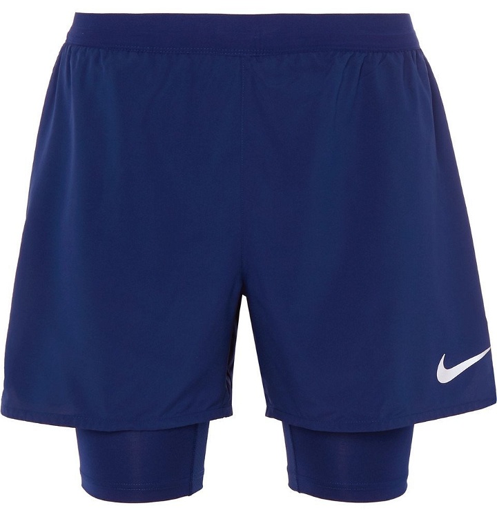 Photo: Nike Running - Flex Stride 2-In-1 Dri-FIT Mesh Shorts - Men - Blue