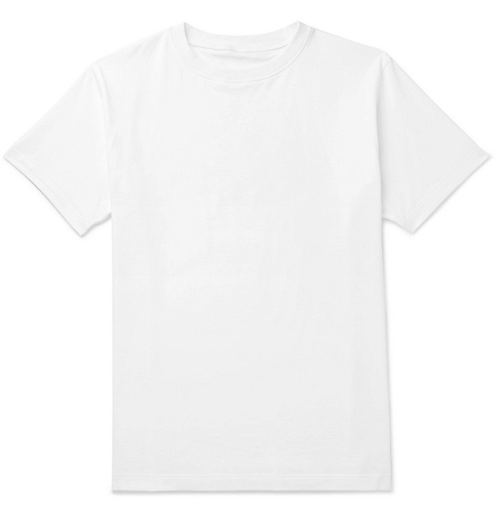 Photo: The Row - Ed Cotton-Jersey T-Shirt - White