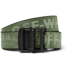 Off-White - 3.5cm Green Industrial Webbing Belt - Men - Green