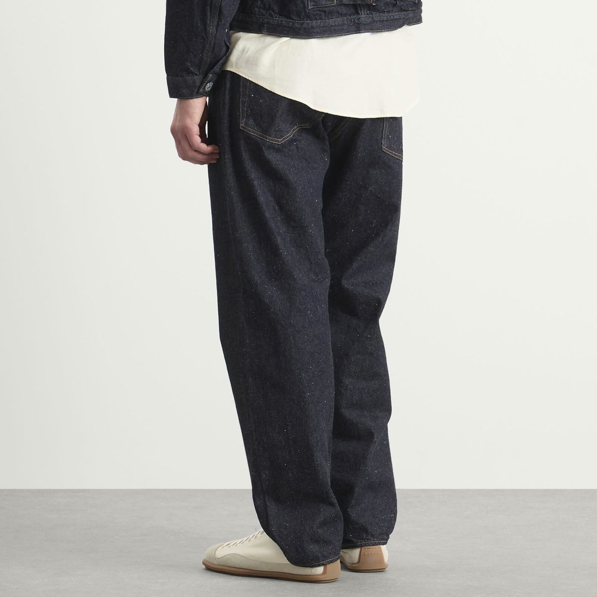Kaptain Sunshine Men's Indigo Wash Denim Straight Leg Jeans in Indigo One Wash