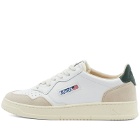 Autry Men's Medalist Leather Suede Sneakers in Leather White/Mountain