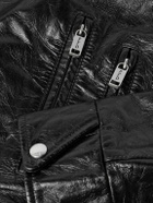 Enfants Riches Déprimés - Distressed Leather Biker Jacket - Black