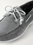 MANOLO BLAHNIK - Sidmouth Seude Boat Shoes - Gray