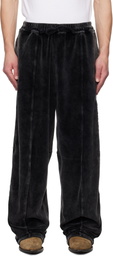 Alexander Wang Black Embossed Logo Sweatpants