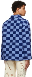 Bode Navy & Blue Checkerboard Jacket