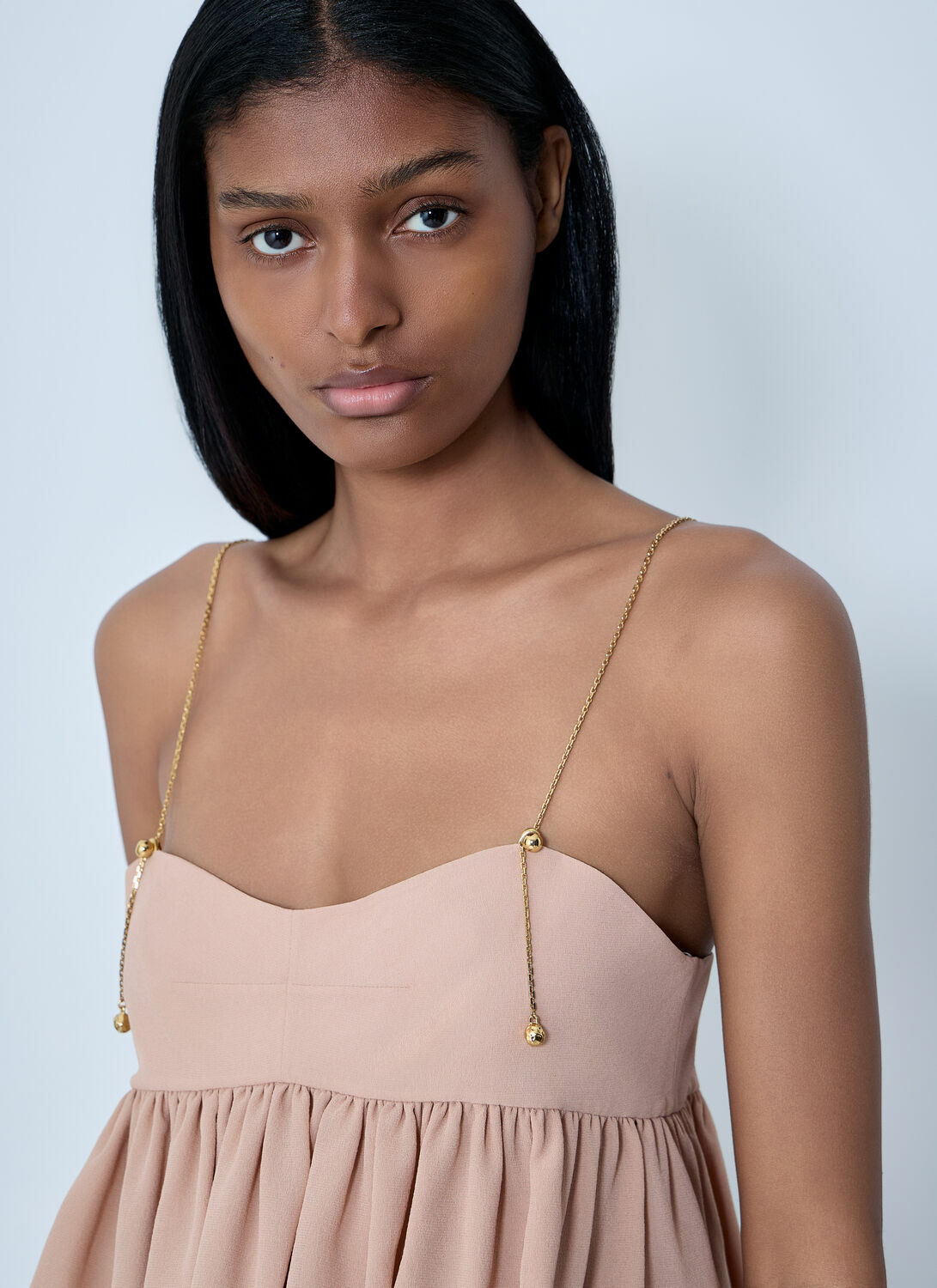 Chloé Sleeveless Ruffle Top