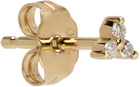 MARIA TASH Gold Diamond Trinity Earring