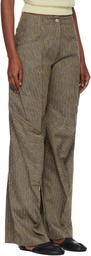 Kiko Kostadinov Gray & Yellow Centennial Trousers