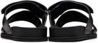 BOSS Black Leather Slides