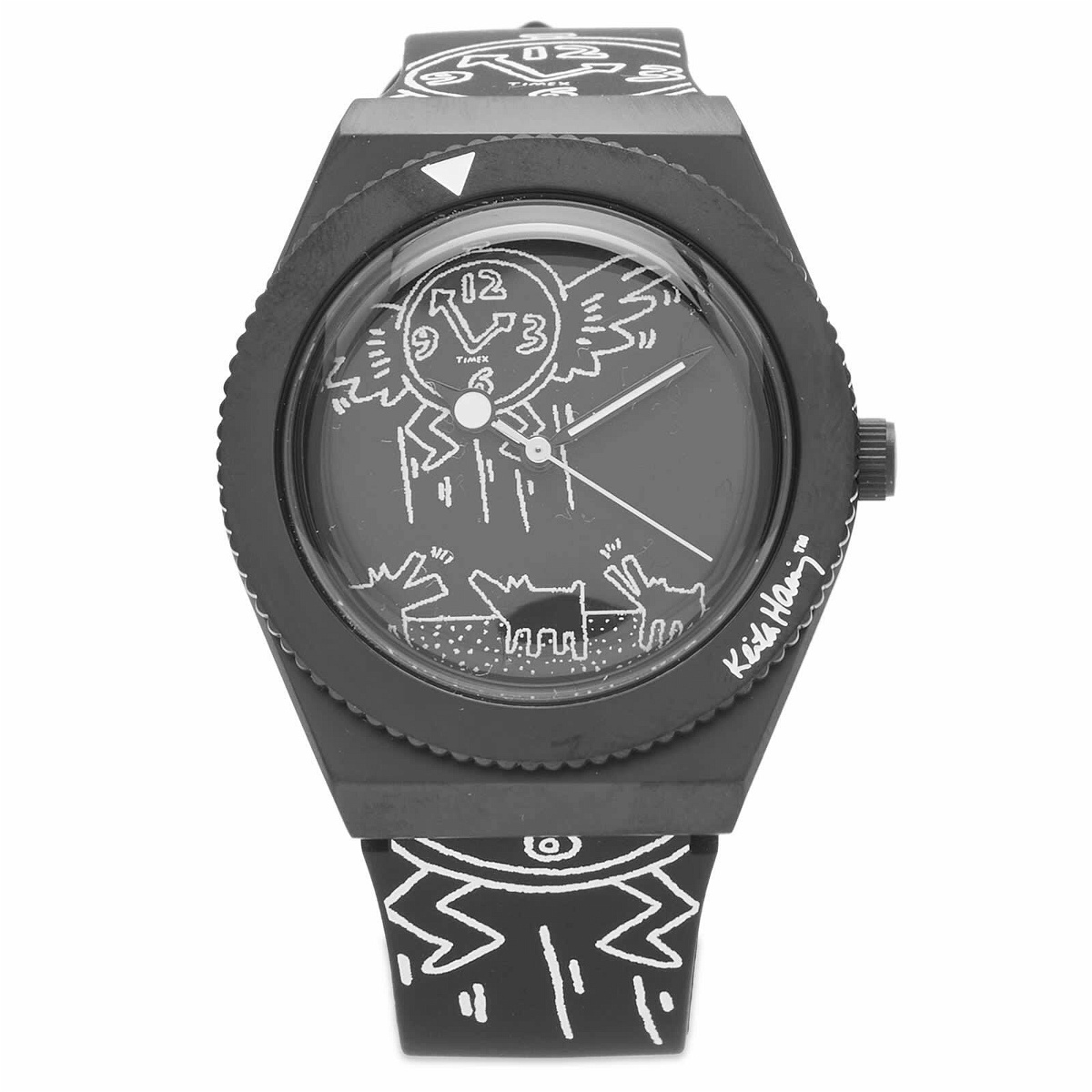 Photo: Timex Q x Keith Haring 38mm Watch in Black
