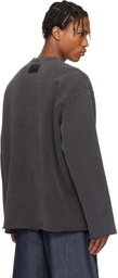 Helmut Lang Black Garment-Dyed Upstate Sweatshirt