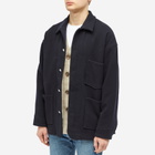 s.k manor hill Men's Barn Coat in Dark Navy Wool
