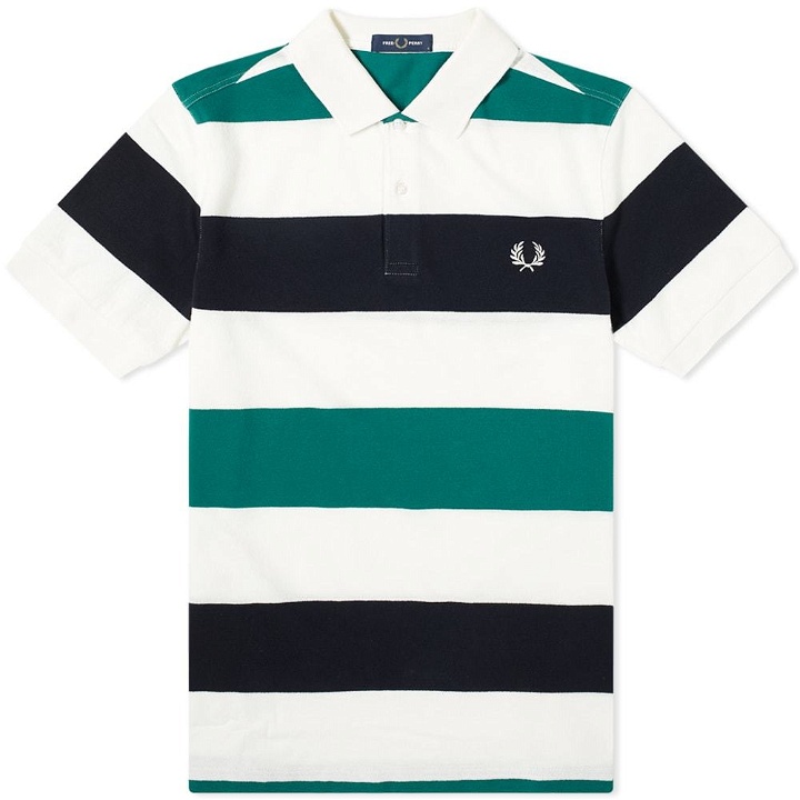 Photo: Fred Perry Authentic Texture Striped Polo