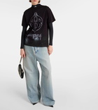 Balenciaga Metal BB oversized cotton jersey T-shirt