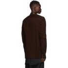 Rick Owens Burgundy Corduroy Larry Shirt