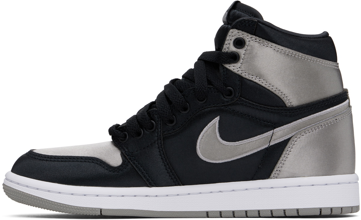 Nike Jordan Black & Silver Air Jordan 1 High OG Sneakers