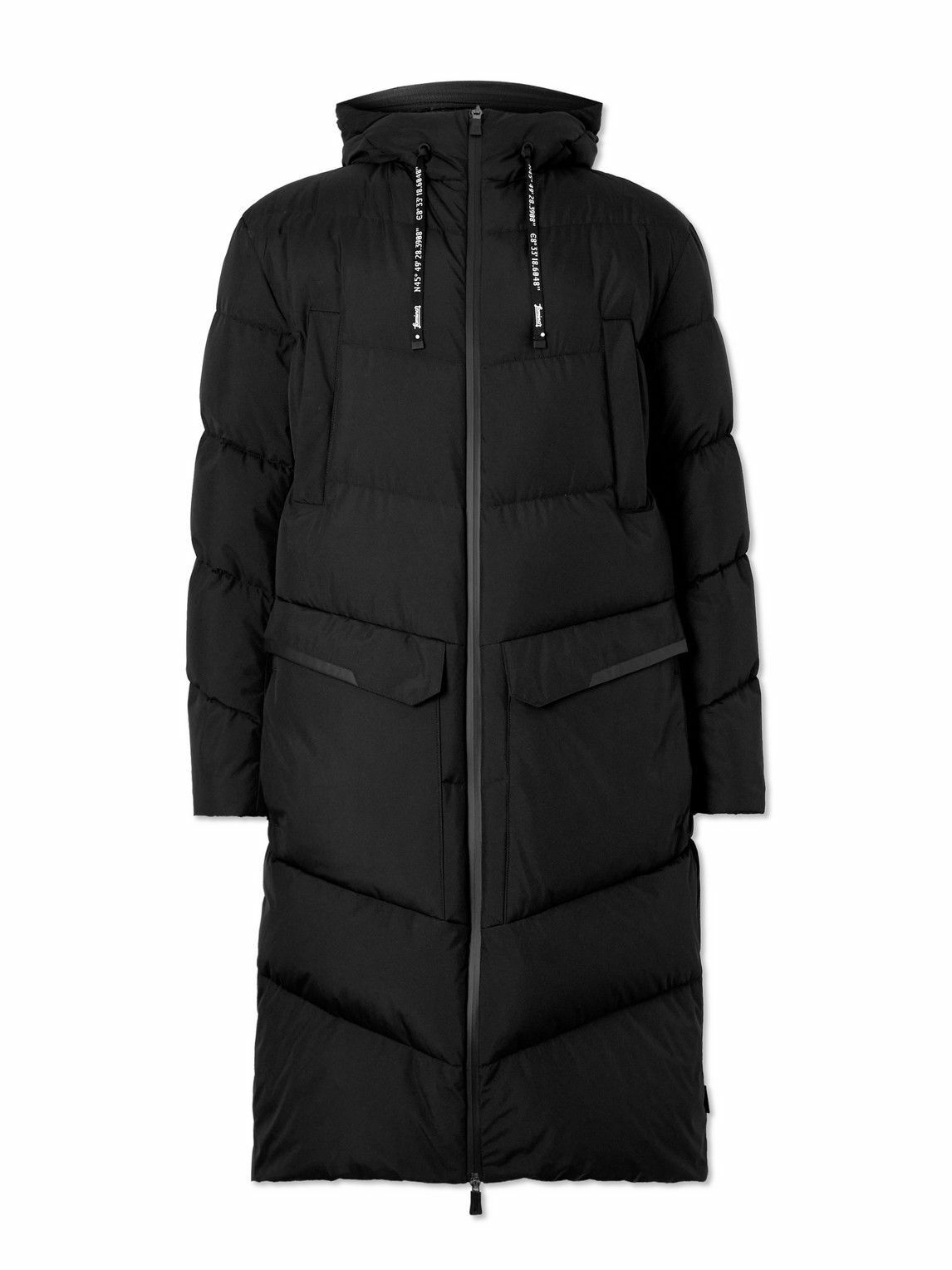 Photo: Herno Laminar - Laminar GORE‑TEX INFINIUM™ WINDSTOPPER® Quilted Down Hooded Jacket - Black