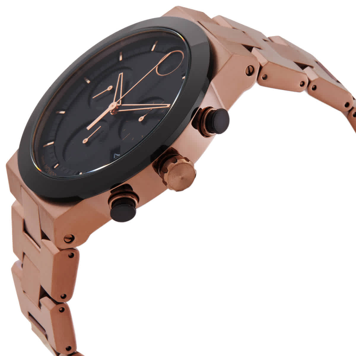 Movado Bold Fusion Chronograph Quartz Black Dial Mens Watch 3600898