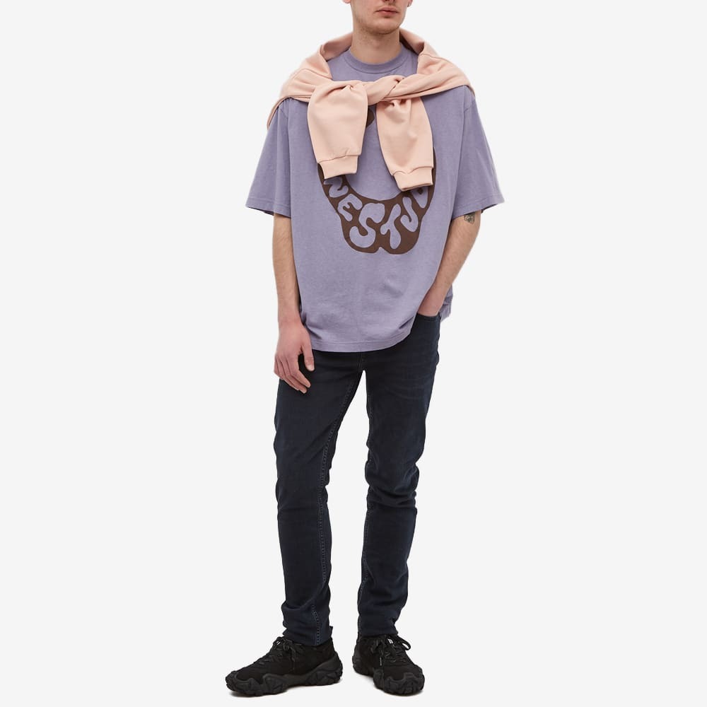 Acne Studios Men's Edlund Logo T-Shirt in Lavender Purple Acne Studios