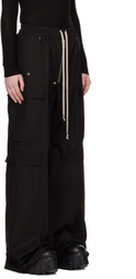 Rick Owens Black Temple Cargobelas Cargo Pants
