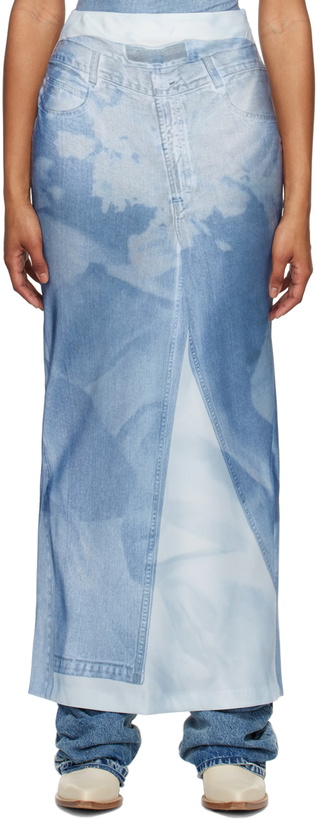 Photo: ELLISS Blue Handy Jean Maxi Skirt