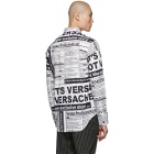 Versace Black and White Tabloid Shirt