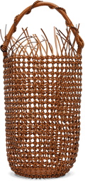 Loewe Tan Mesh Bolso Bucket Bag