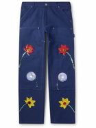SKY HIGH FARM - Straight-Leg Sequin-Embellished Jeans - Blue