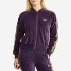 Needles Women's Rib Collar Track Jacket in Purple
