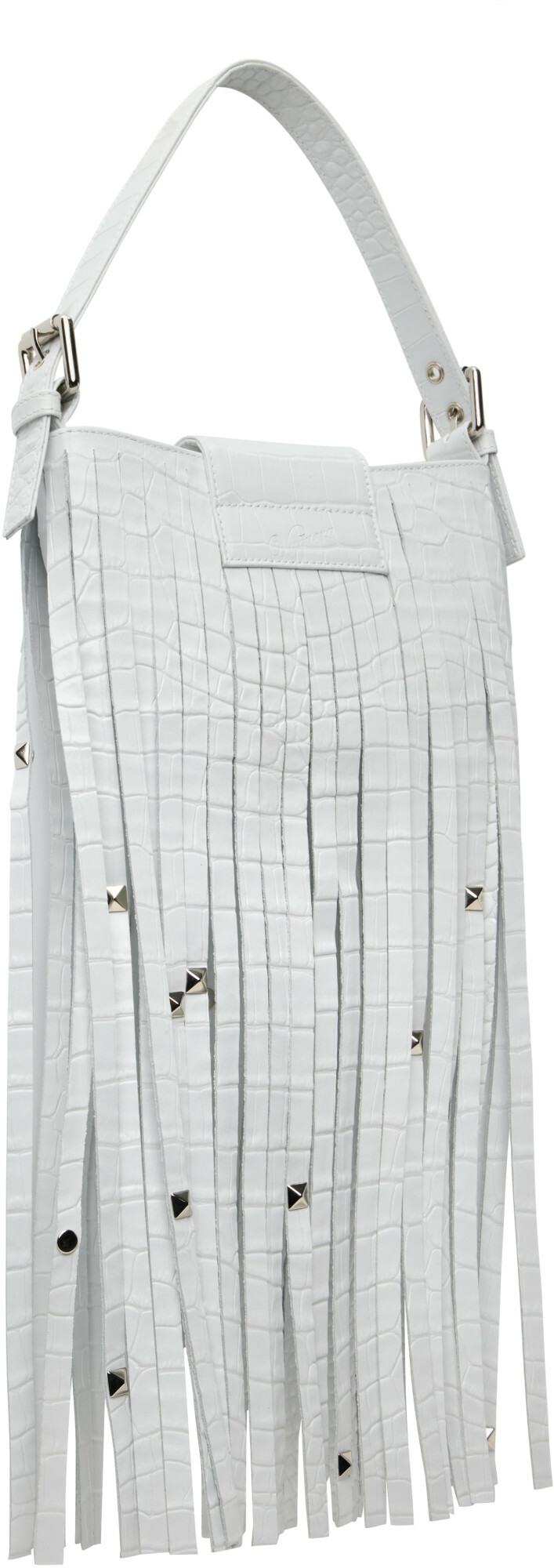 VAQUERA White Mini Fringe Bag