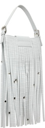 VAQUERA White Mini Fringe Bag