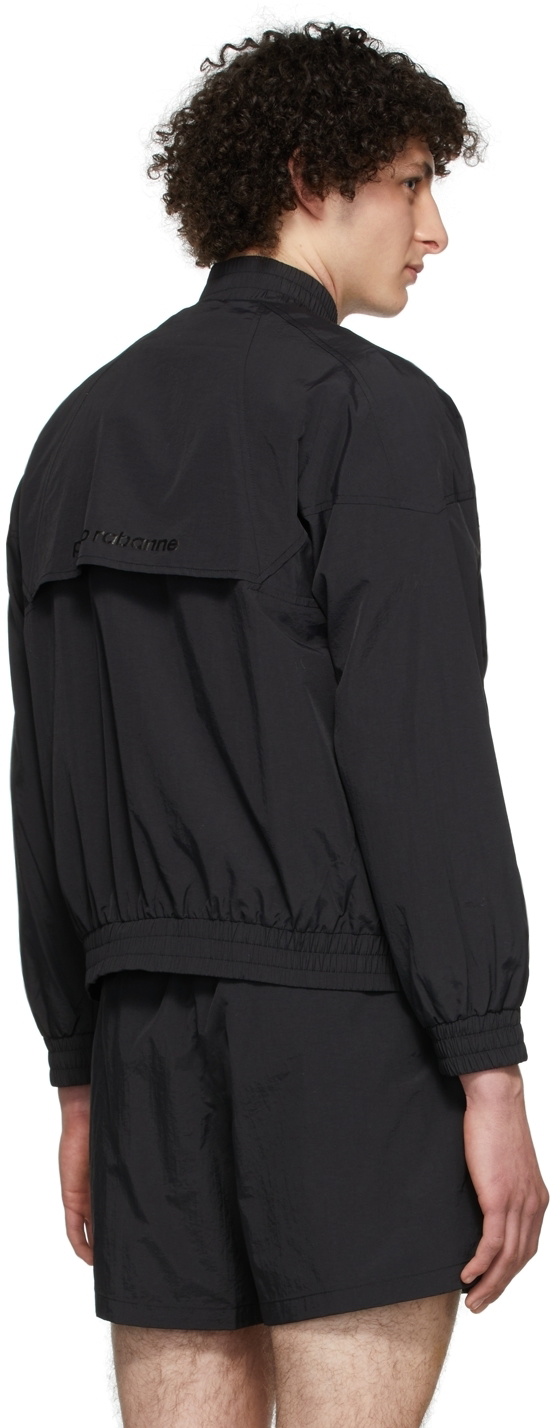 Paco Rabanne Black Nylon Faille Jacket