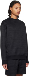 Moschino Black Crewneck Sweatshirt