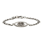 Gucci Silver GG Marmont Chain Bracelet