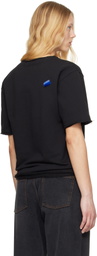 ADER error Black Half Sleeve Product. 36 Sweatshirt