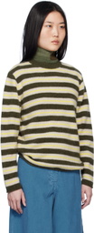 The Elder Statesman Multicolor Sinful Stripe Sweater