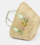 Gucci Small logo raffia basket bag