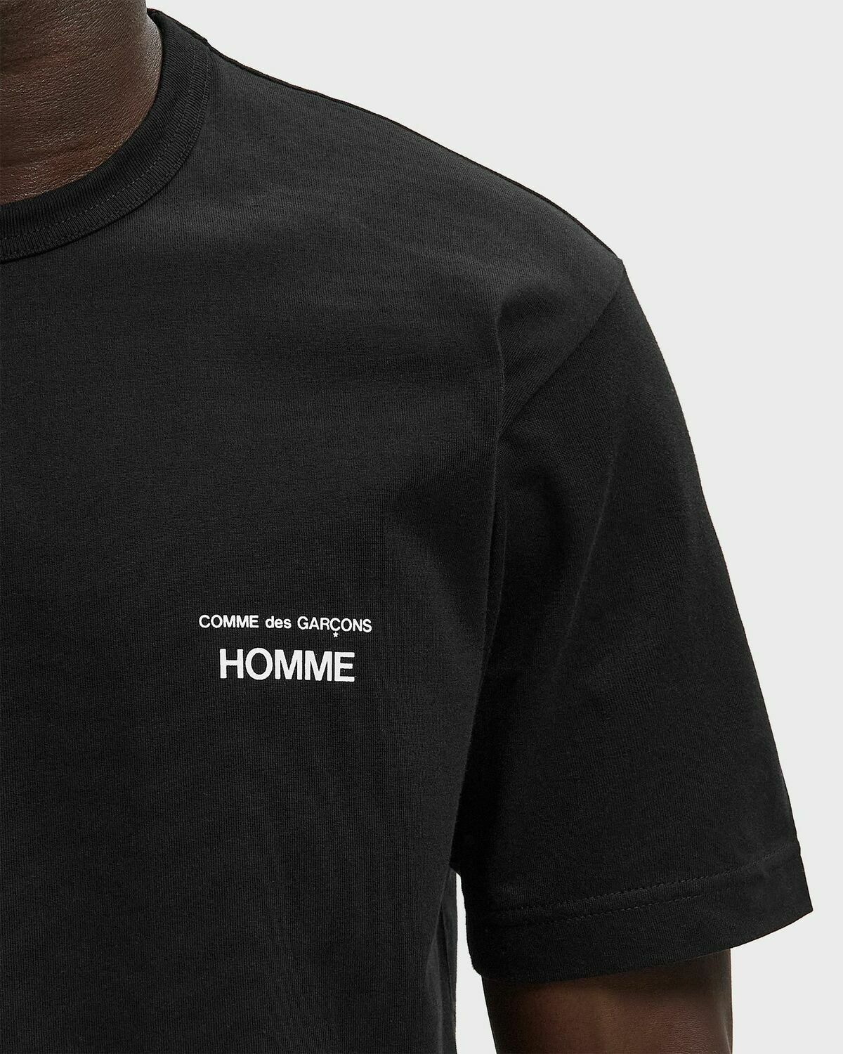 Comme des Garçons Homme TEE Black Mens Shortsleefe