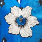 Valentino Men's Flower Bandana Vacation Shirt in St. Bandana Blue Flower