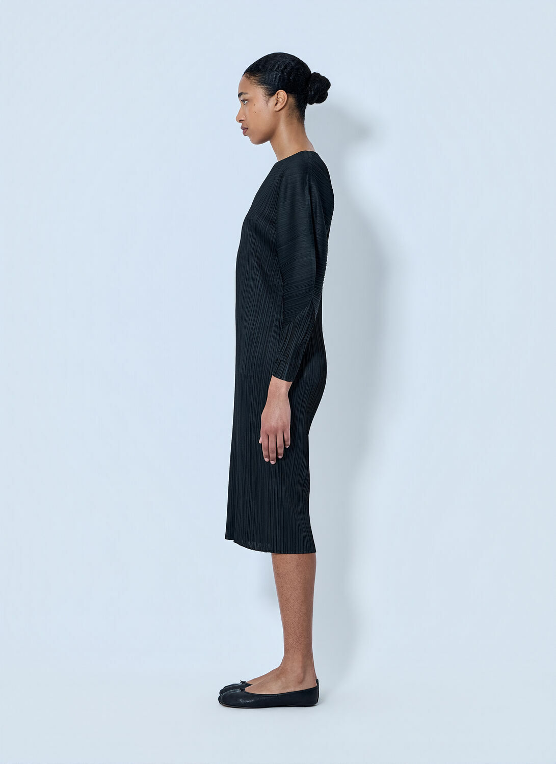 Pleats Please Issey Miyake Pleated Midi Dress