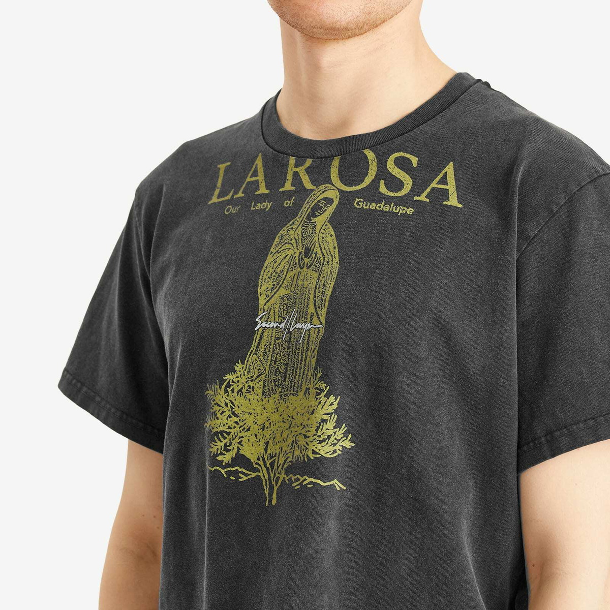 Second Layer BABY BAGGY TEE LA ROSA 黒　XL Second/Layer La Rosa Baggy Baby T-Shirt Black | END. (US)