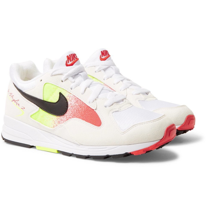 Photo: Nike - Air Skylon II Felt and Mesh Sneakers - Men - Off-white