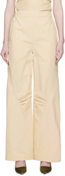 WYNN HAMLYN Beige Elasticized Trousers