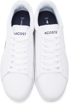 Lacoste White & Navy Carnaby Evo Sneakers