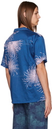 Double Rainbouu Blue Printed Shirt