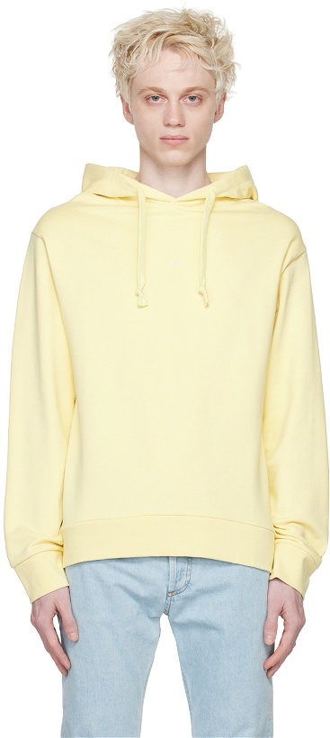 Photo: A.P.C. Yellow Larry Hoodie