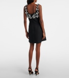 Emilia Wickstead Einna embellished crêpe minidress