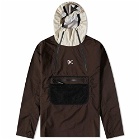District Vision Men's Vassa Hooded 3- Layer Shell Jacket in Cacao