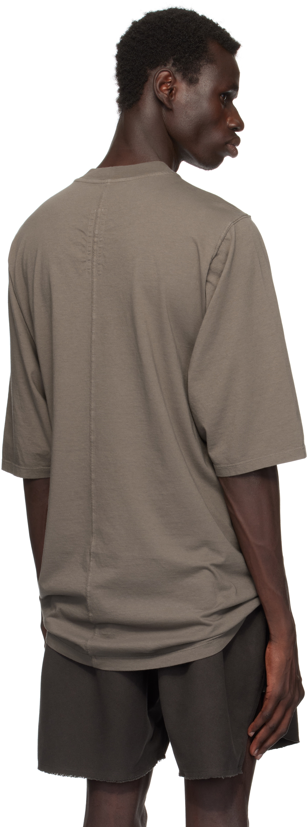 【関税込み】Rick Owens グレー Porterville Jumbo SS Tシャツ Rick Owens Gray Porterville Jumbo SS T-shirt Rick Owens